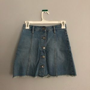 Forever 21 button up jean skirt
